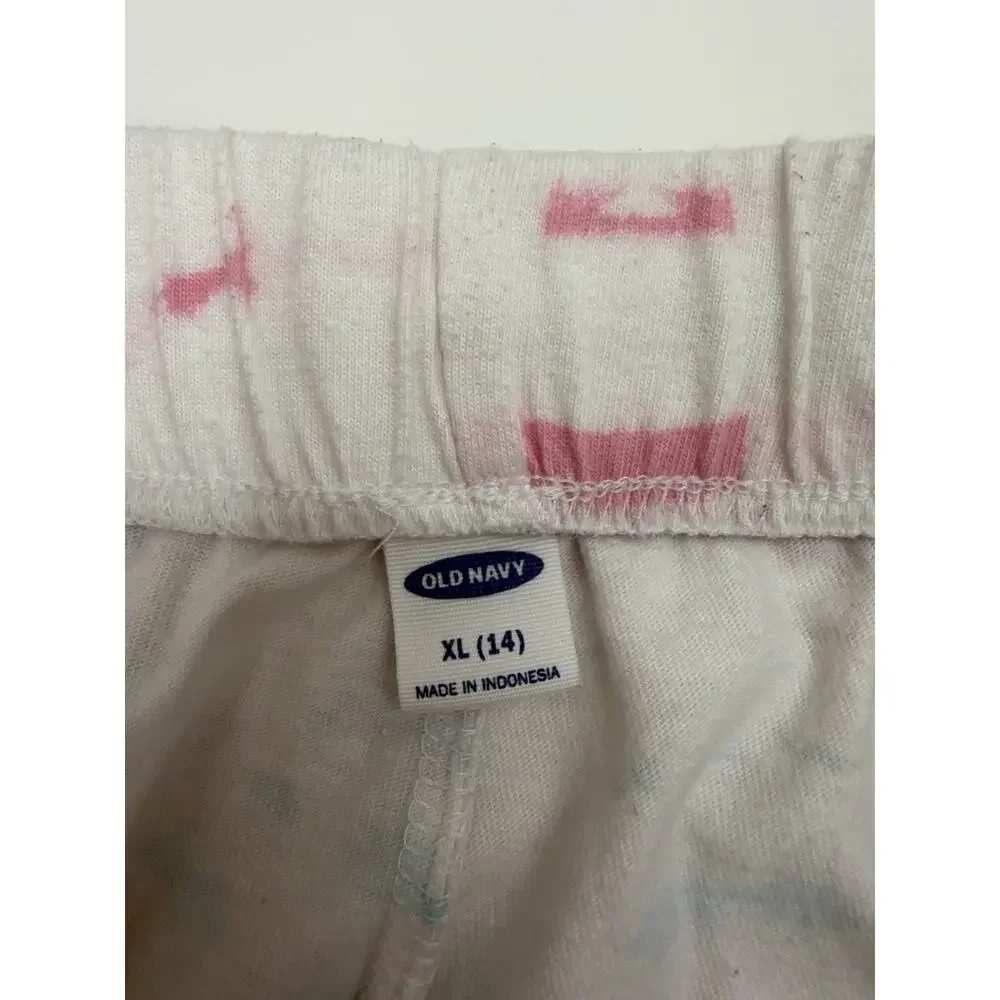 Old Navy Childrens Girls Shirt Size XL (14) White Tye-Dye Sweat Shorts